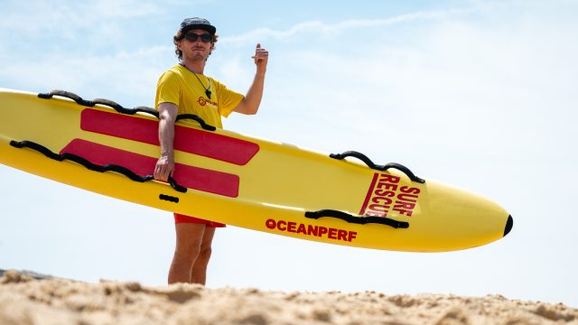 Lifeguard on the beach at Mimizan