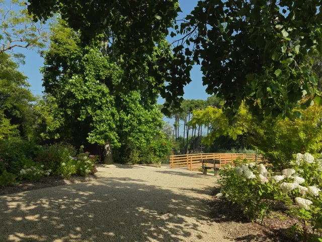 Promenade fleurie entrée camping
