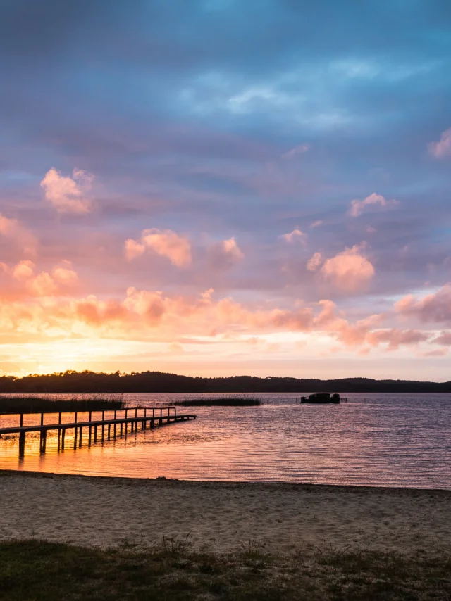 Aureilhan - lakeside - sunset - Woolsack pontoon