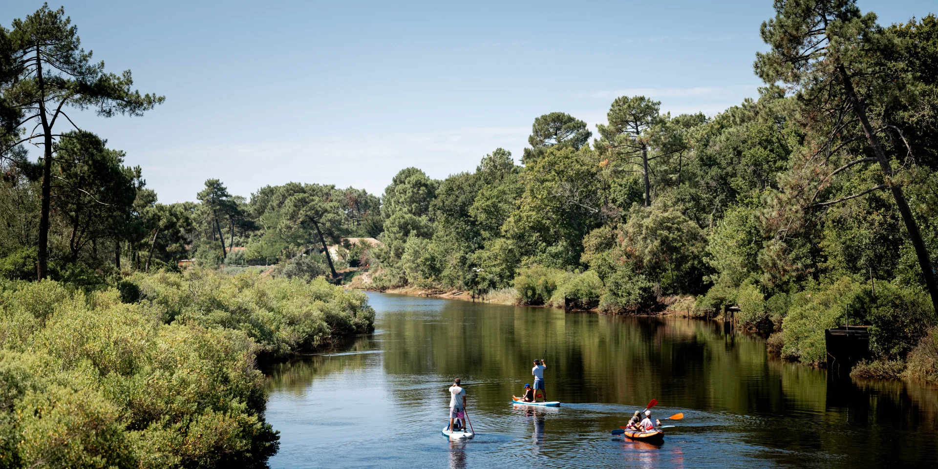 Paddle et canoë sur le Courant de Mimizan