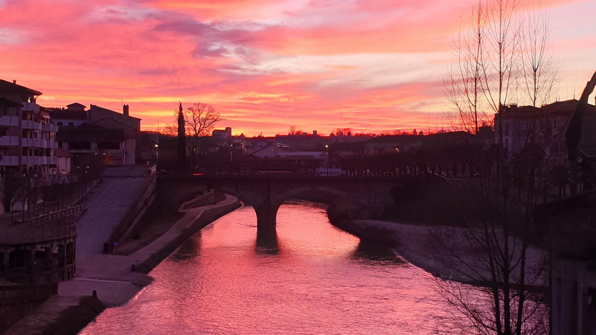 Coucher De Soleil sur la Midouze