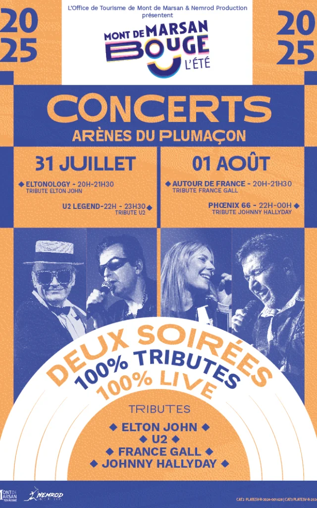 Affiche concerts de l'été