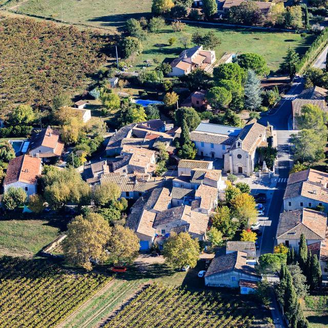 Centre de Montaud vue du ciel