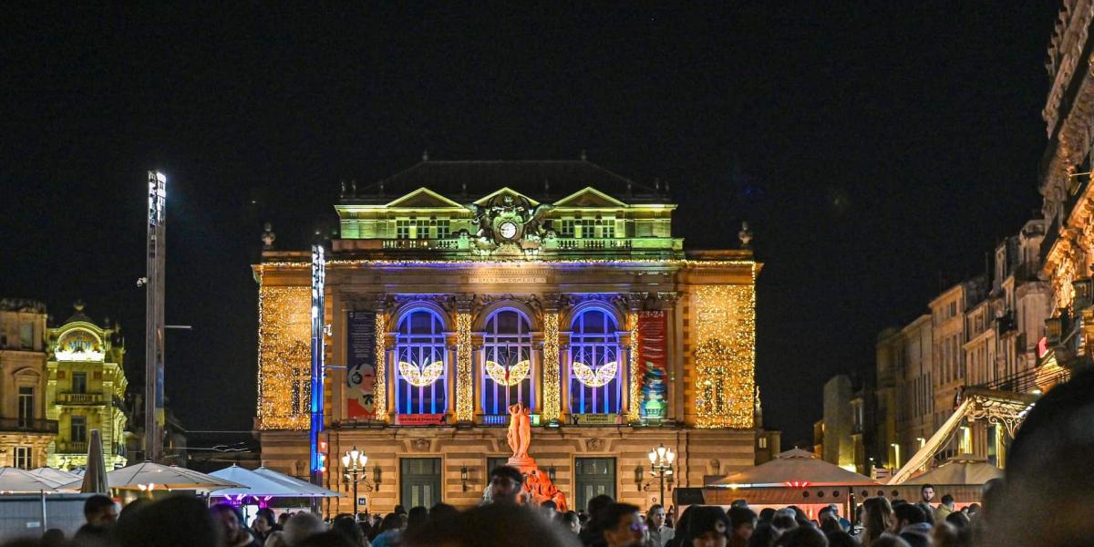 Christmas lights and market Montpellier Tourism