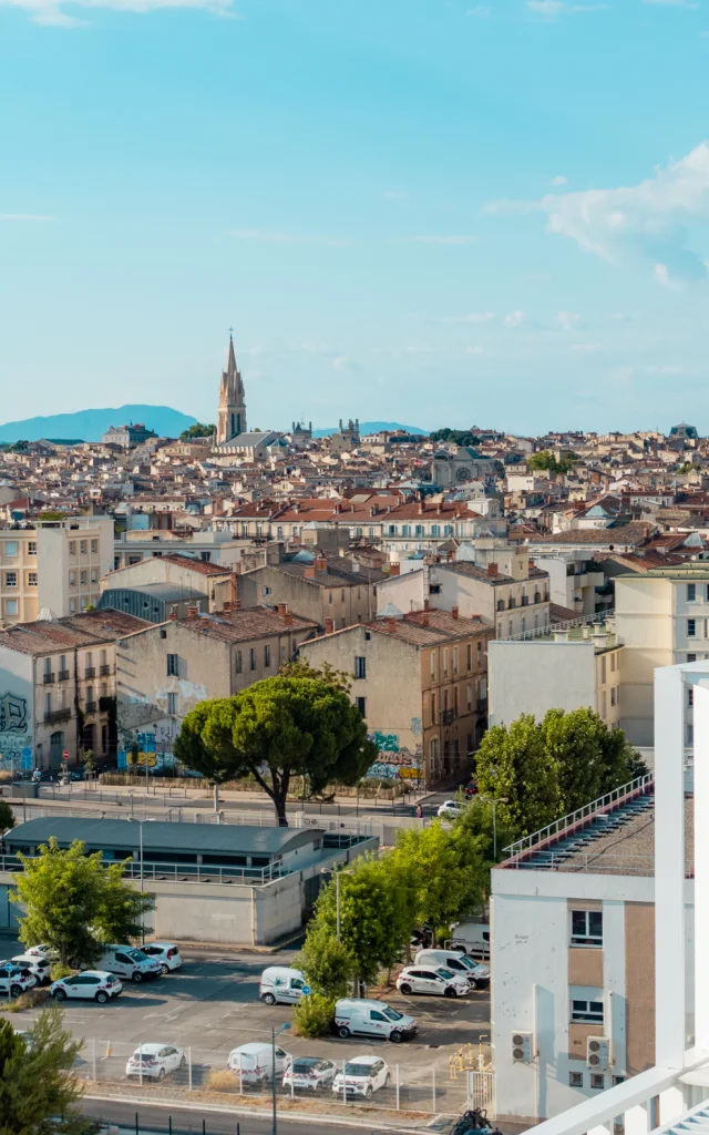 vue montpellier depuis jost