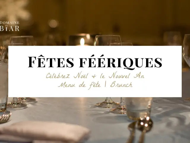 Menus de fête Domaine de Biar