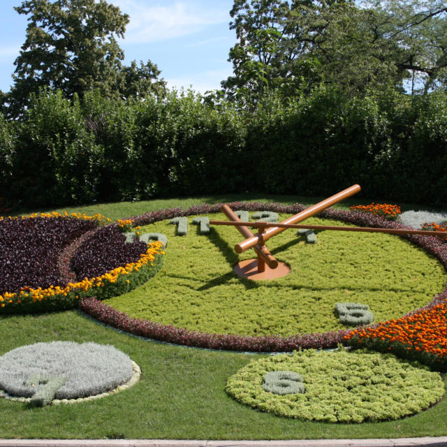 The horloge fleurie