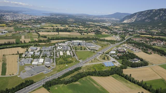 Archamps Technopole aus der Luft