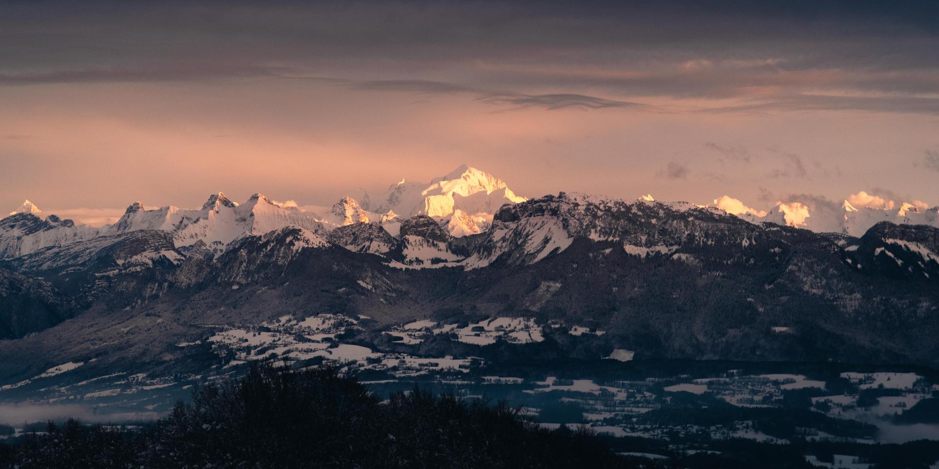 Vista del Mont Blanc desde la Salève