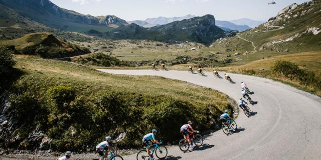 17/09/2020 - Tour de France 2020 - Etape 18 - Meribel / La Roche-sur-Foron (175 km) -  Montee du du Col Cormet de Roselend