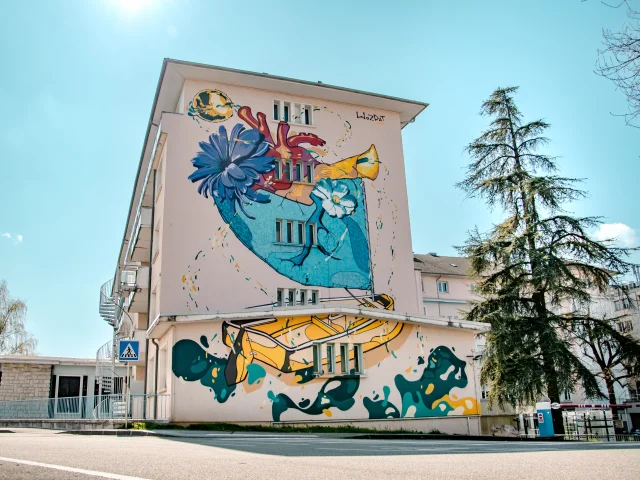 Street art - Saint-Julien-en-Genevois - Un bateau, une vie par Wozdat