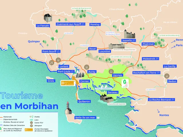 Carte Morbihan