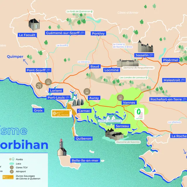 Carte Morbihan