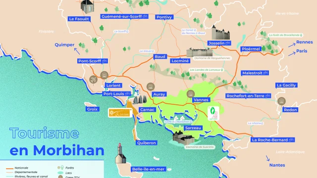 Carte Morbihan