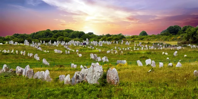 Carnac. Les alignements de Ménec, Morbihan, Bretagne