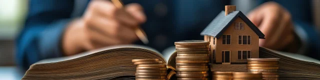 A person reading a real estate investment guidebook