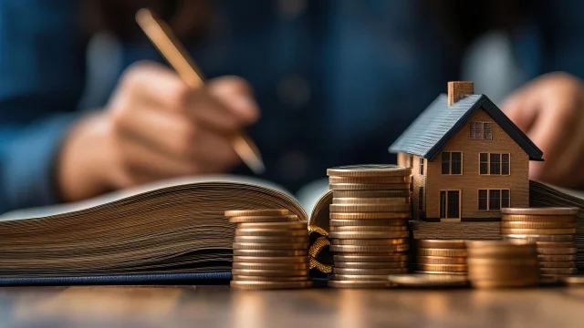 A person reading a real estate investment guidebook