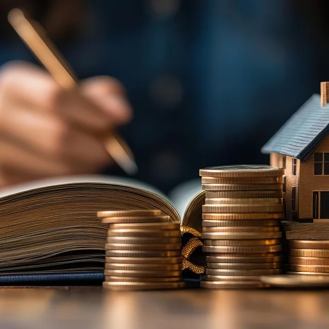 A person reading a real estate investment guidebook