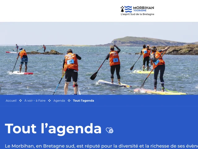 Capture page Agenda morbihan.com