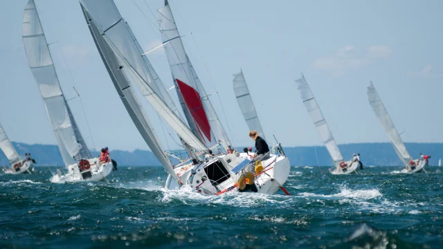 women sailing at regatta