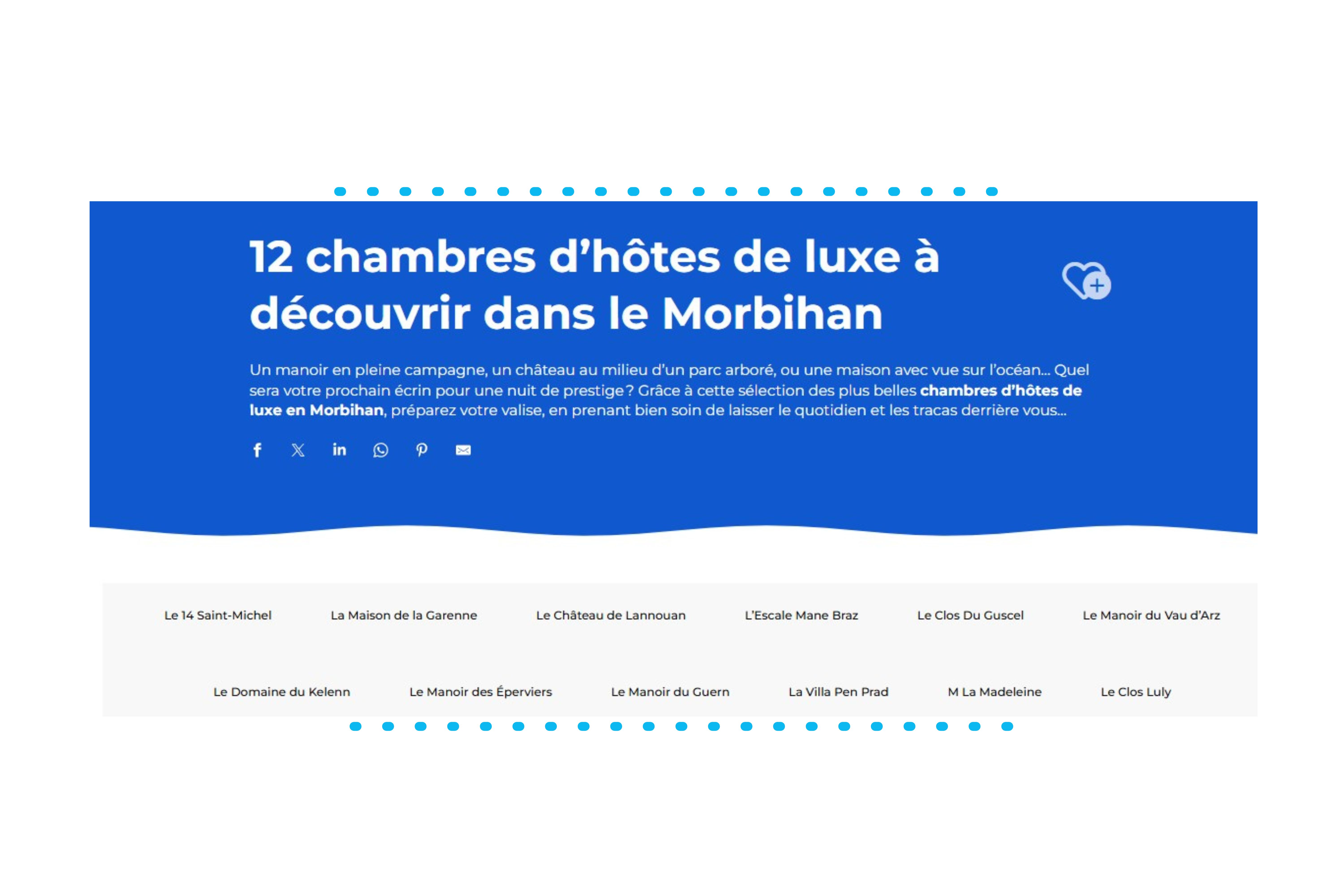 article en ligne sur morbihan.com