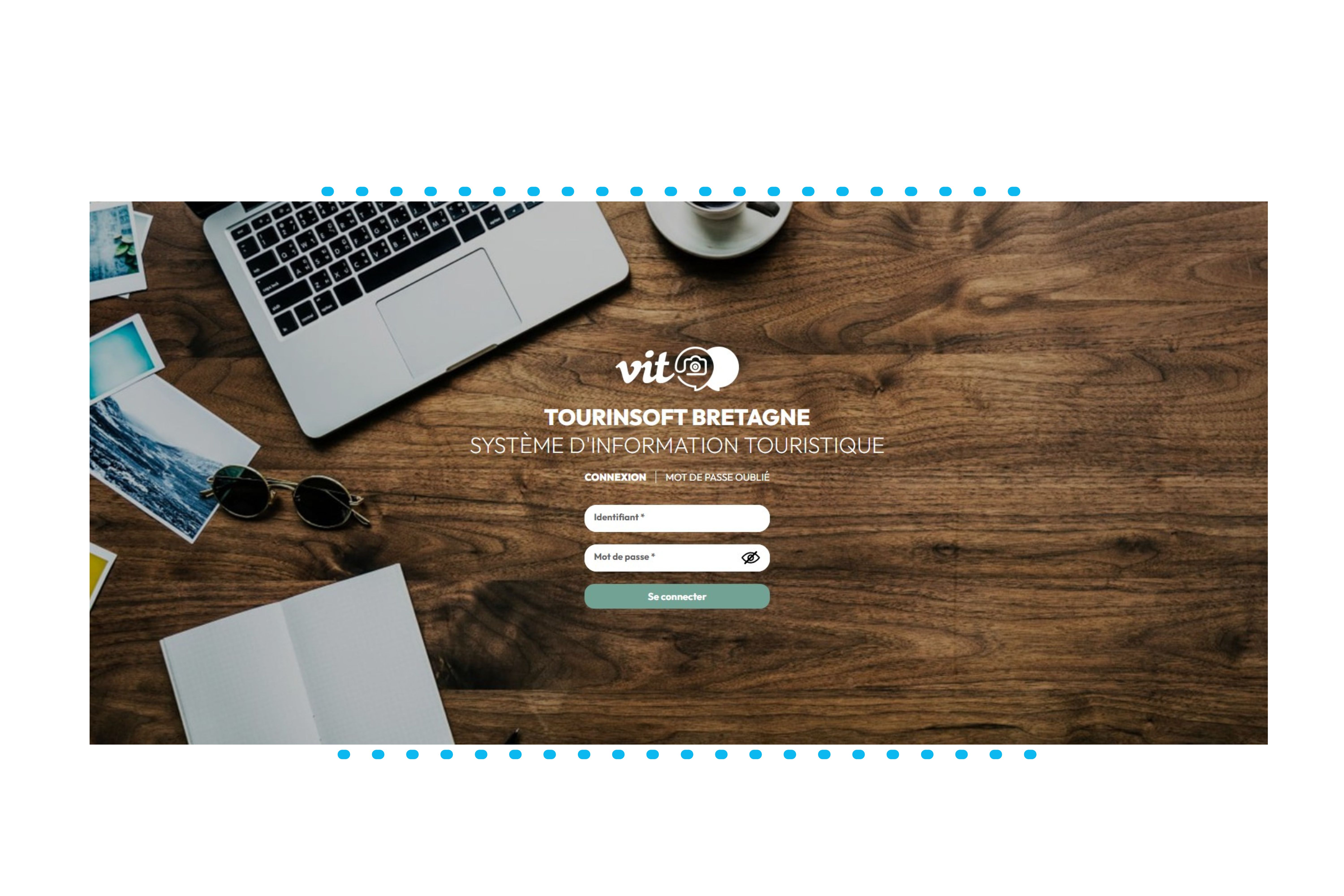 Capture d'écran de l'extranet VIT Tourinsoft