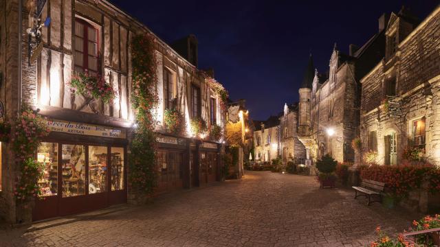Rochefort en Terre - Bourg - Nuit - Panorama