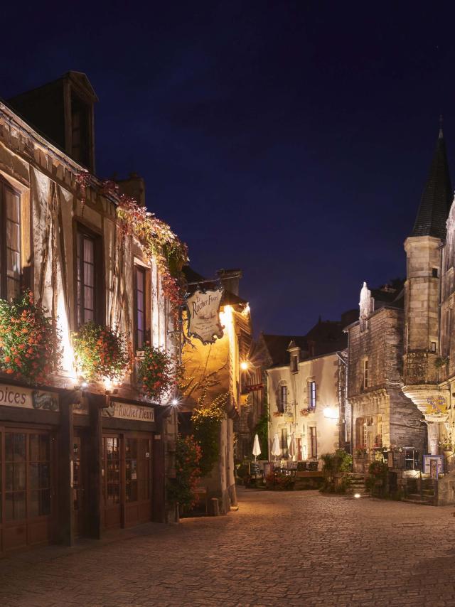 Rochefort en Terre - Bourg - Nuit - Panorama