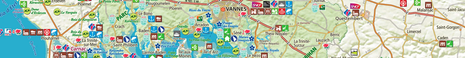 Carte Touristique Morbihan