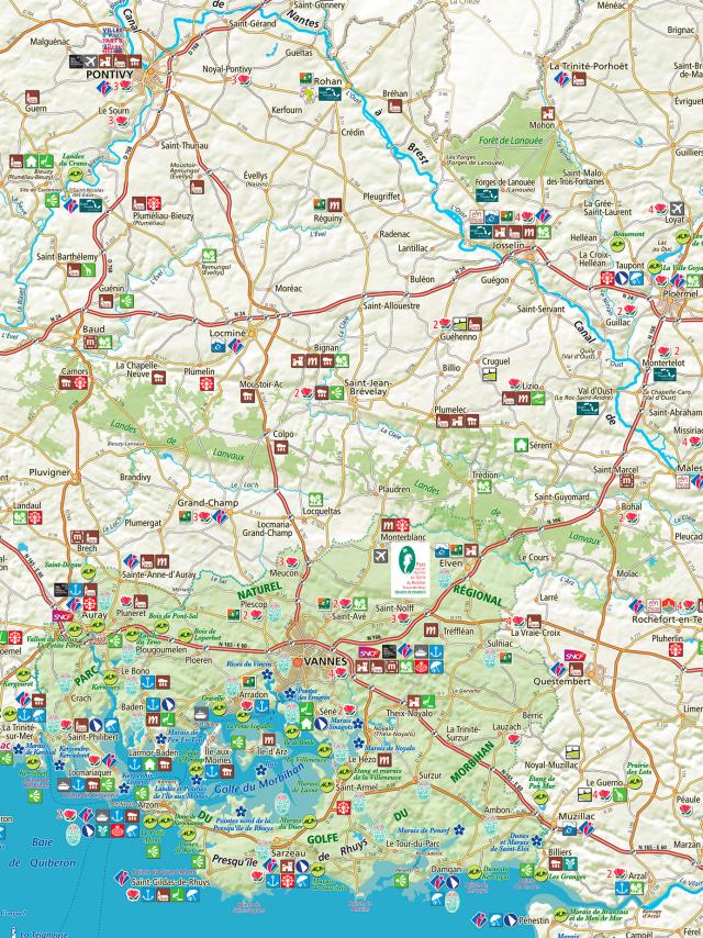 Carte Touristique Morbihan