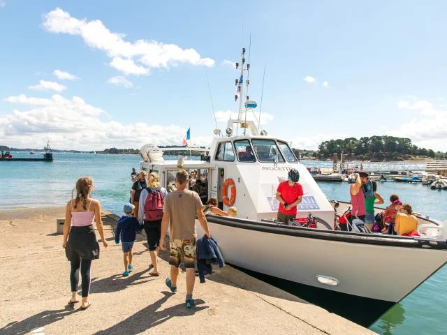 Embarquement pour l'ile aux moines
