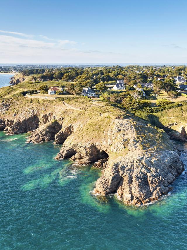 vue aérienne Golfe du Morbihan - Presqu'île de Rhuys