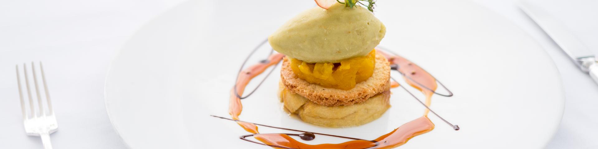 Assiette dessert Hôtel La Grée des Landes, La Gacilly