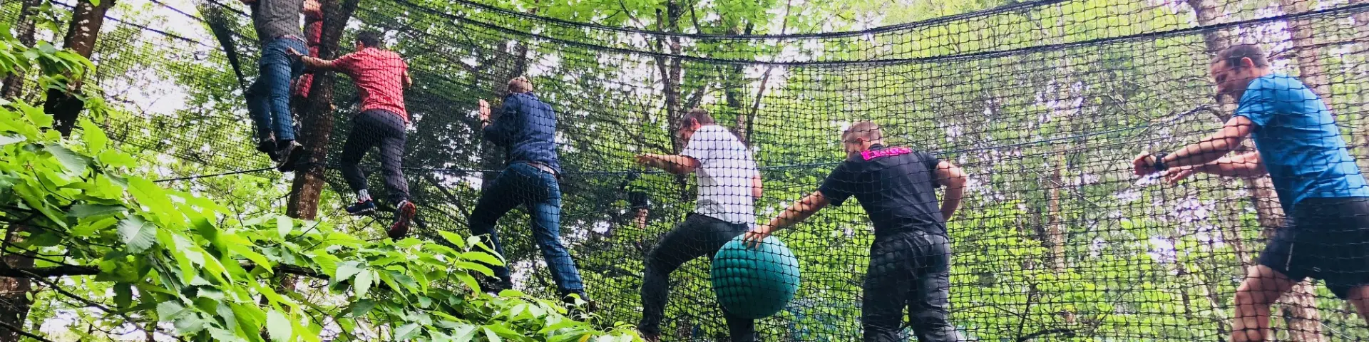 Prestataires Activites Affaires Parcours Filets Trampoforest Team Building