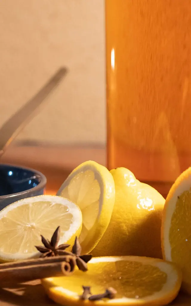 Ingrédients pour recette cidre chaud