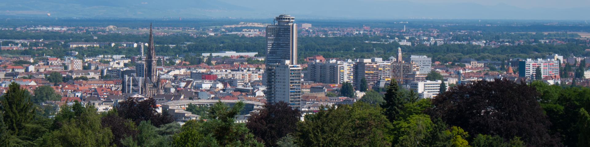 Vue sur Mulhouse depuis le Belvédère
