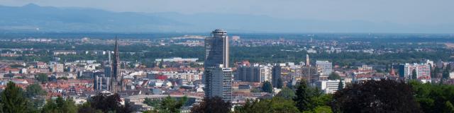 View of Mulhouse from the belvedere