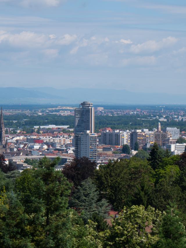 Vue de Mulhouse depuis le belvédère