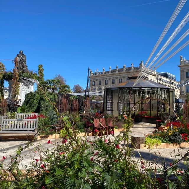 Vue sur le Jardin éphémère 2022