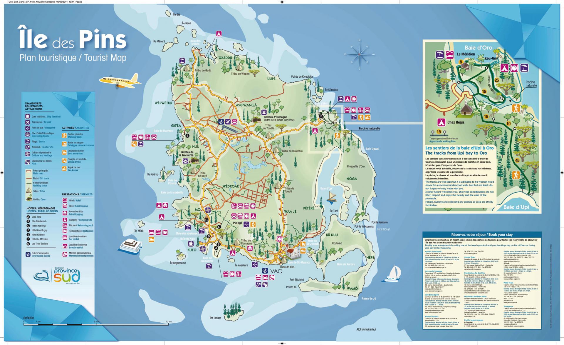 Brochures et cartes Destination Province Sud