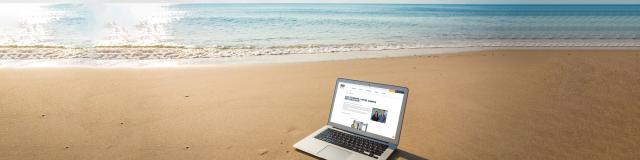 Ordinateur Portable Plage Web