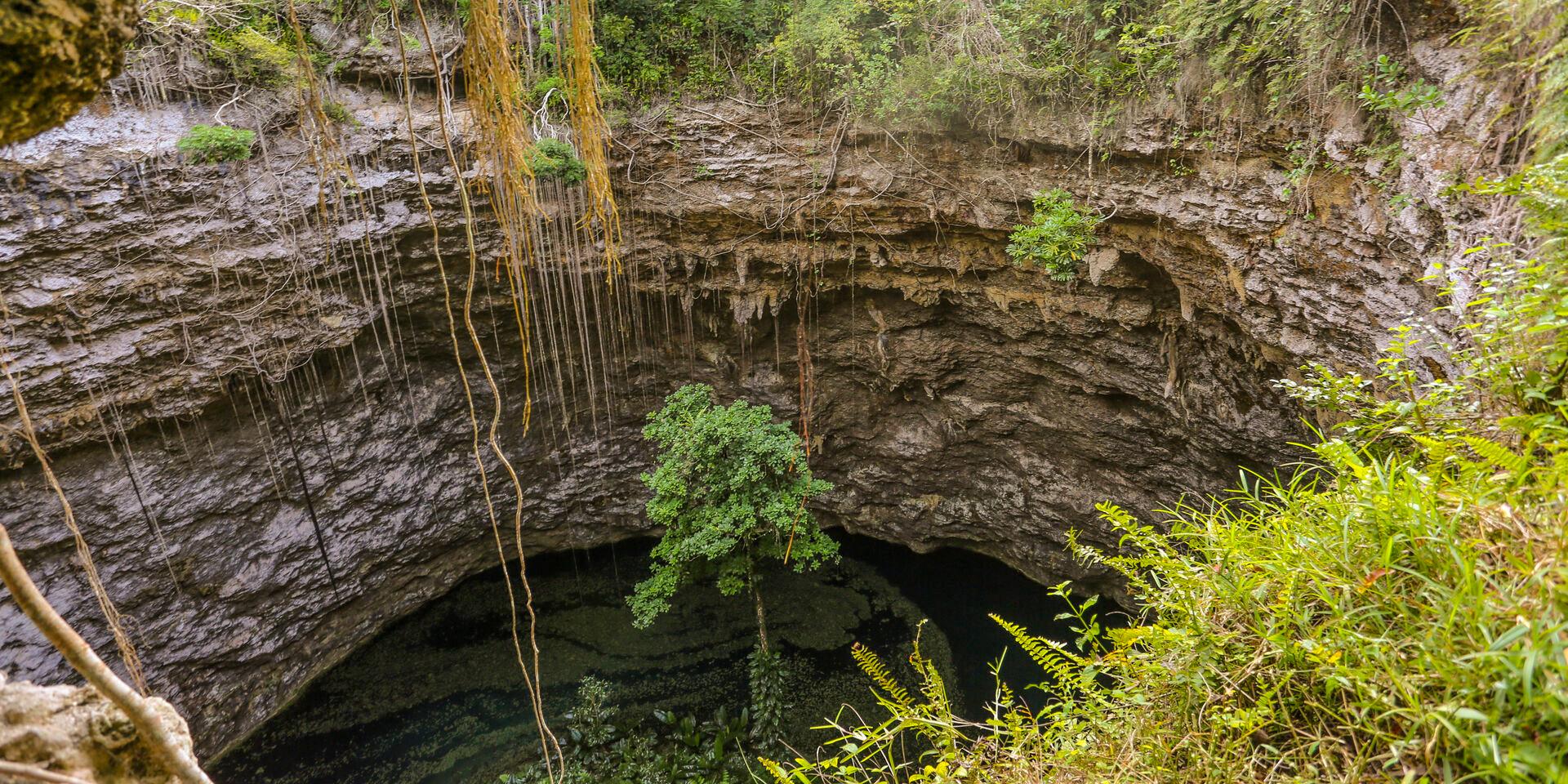 Le Trou de Bone in Maré, Loyalty Islands of New Caledonia.