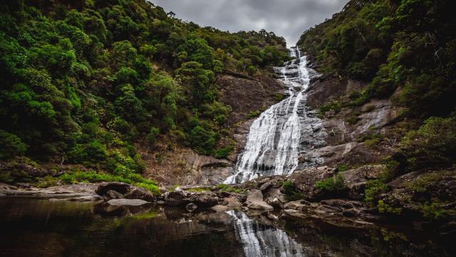 La Cascade de Tao à Hienghène, en Nouvelle-Calédonie.