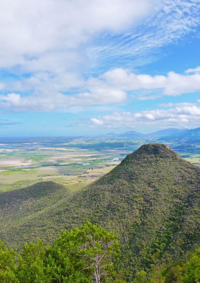 View from the Plateau de Tia in Pouembout on New Caledonia's west coast.