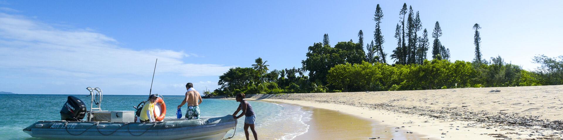 L'îlot Tibarama beach in Poindimié on the east coast of New Caledonia.