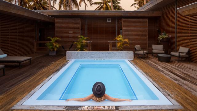 Relaxation at the hotel spa, Bourail