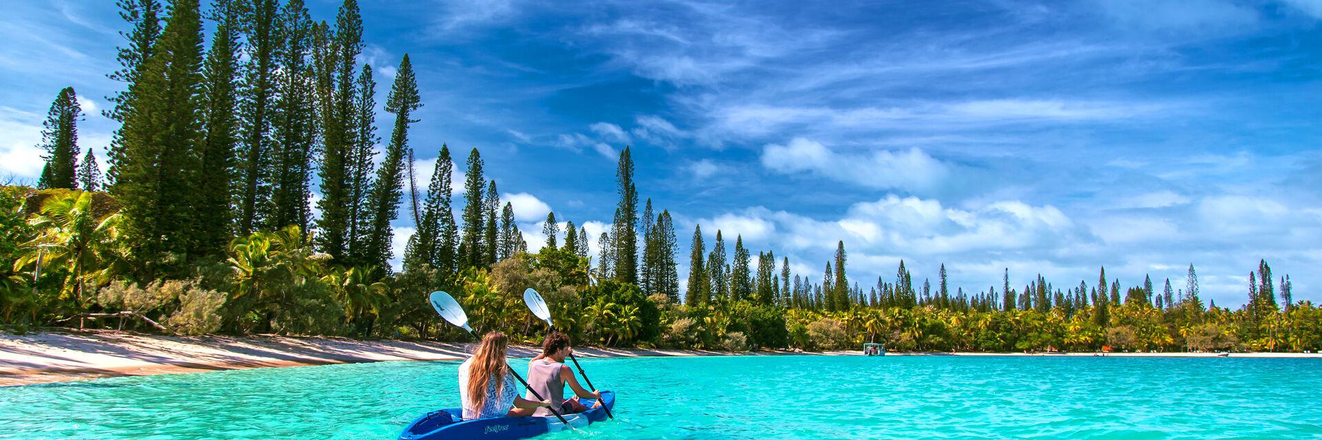 Canoeing in Kanuméra Bay on the Isle of Pines