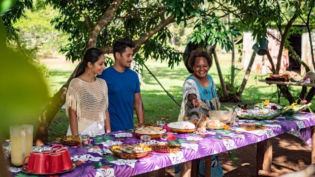 Déjeuner en tribu à Thio en Nouvelle-Calédonie