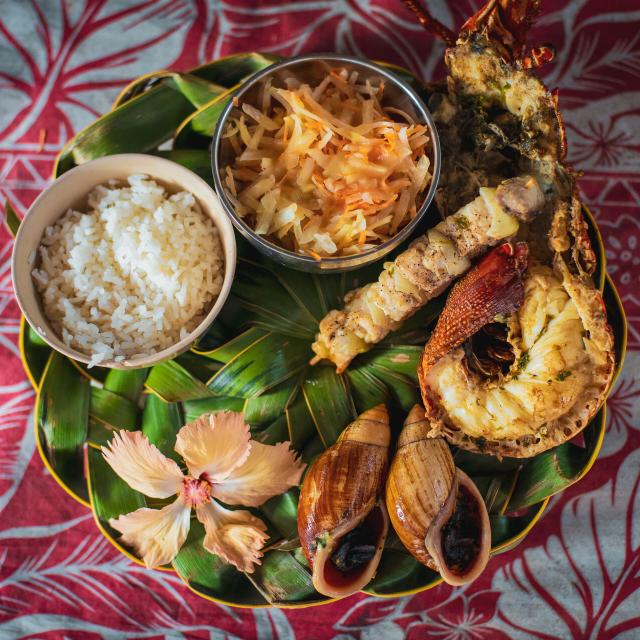 Langouste et bulimes de l'Île des Pins