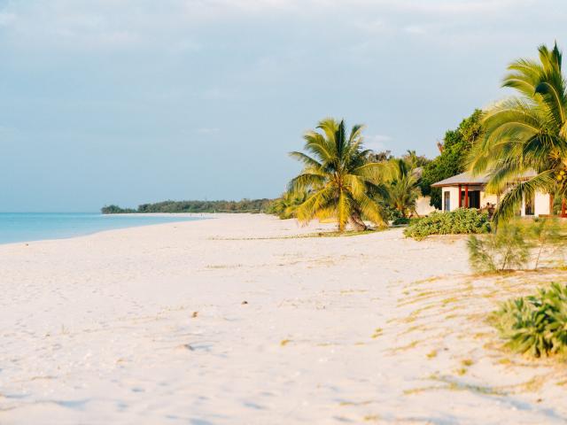 Hotel Paradis d'Ouvéa and its beach